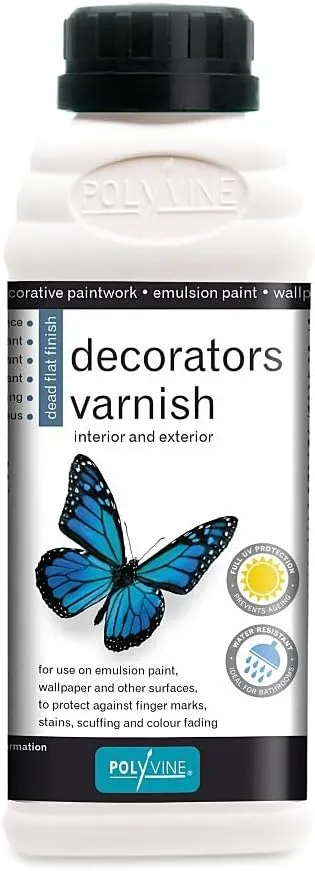 Polyvine Decorator's Dead Flat Varnish Pint / 500ml