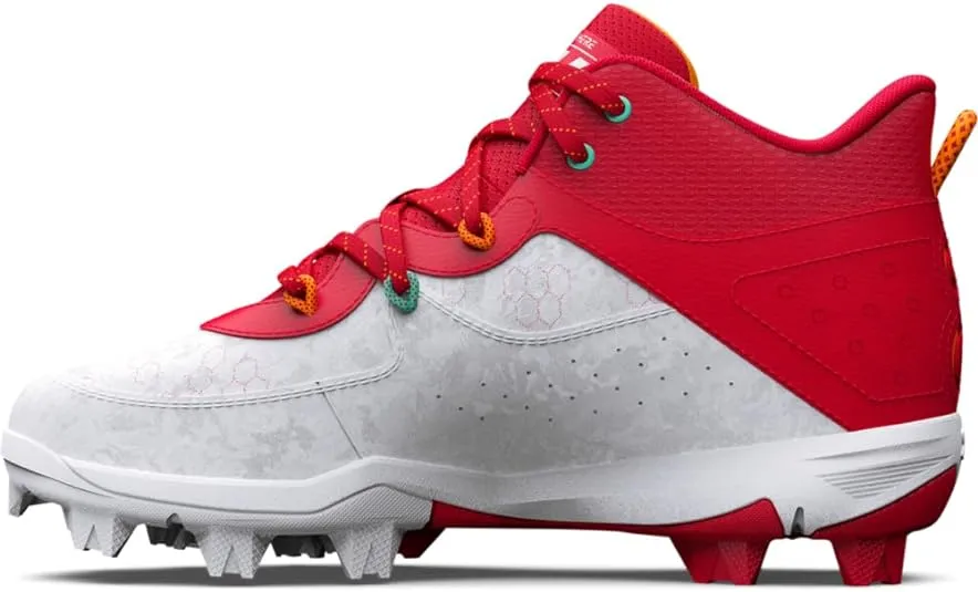 Under Armour Boy's Harper 8 Mid TPU Jr Baseball Shoe