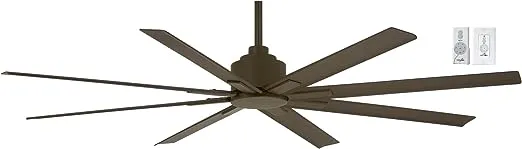 MINKA-AIRE F896-65-ORB Xtreme H20 65" Outdoor Ceiling Fan with Remote and Wall Control, Oil Rubbed Bronze Finish