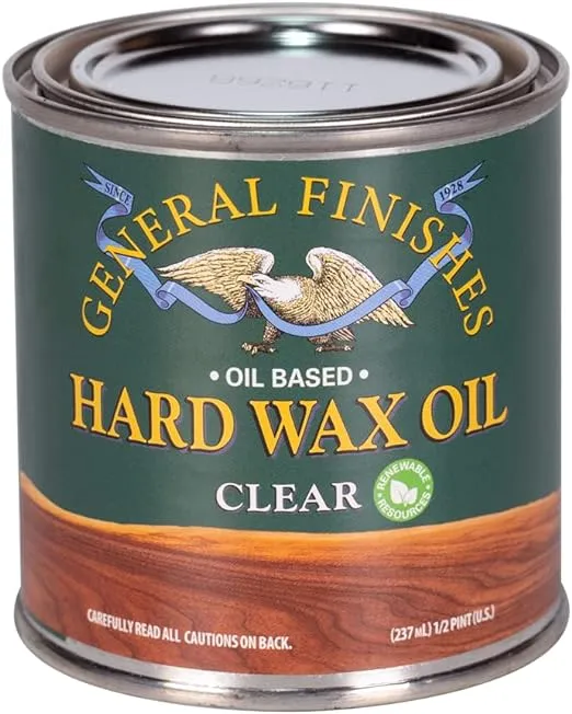 General Finishes Hard Wax Oil, 1/2 Pint, Clear