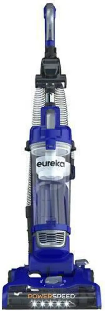 Eureka PowerSpeed NEU188 Upright Vacuum Cleaner, Blue, Black, Orange, 44.5" x 14" x 13.4"