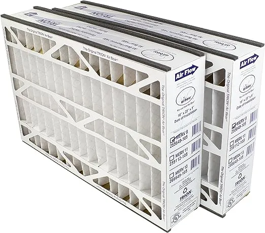 Trion Air Bear 255649-105 (2-Pack) – 16” x 25” x 5” Pleated Air Filter, MERV 8