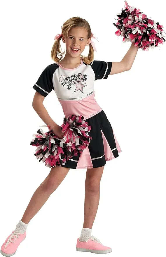 California Costumes All Star Cheerleader Child Costume, X-Small, Black/Pink