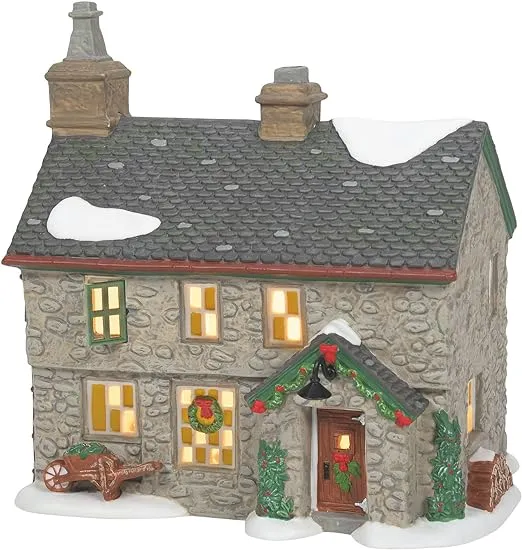 Department 56 Dickens Village Cricket's Hearth Cottage Lit Building, 6.38 Inch, Multicolor