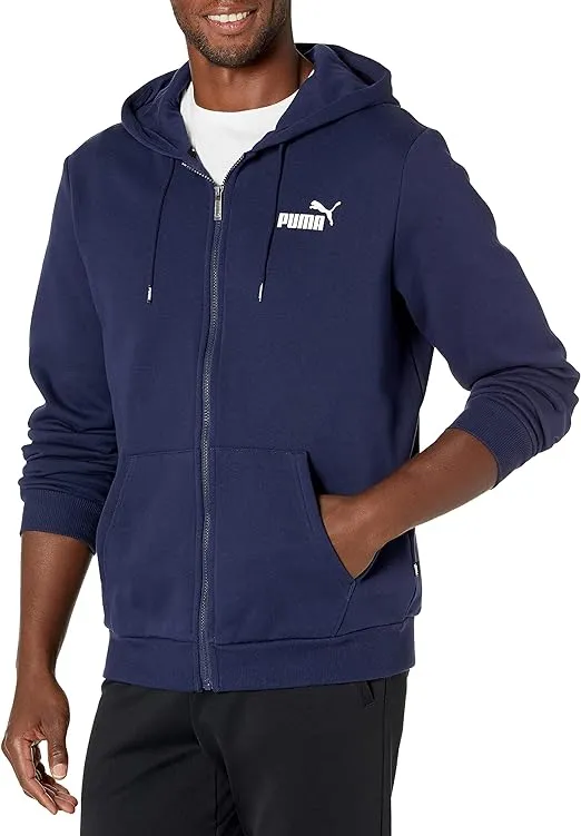 PUMA Men's Essentials Full Zip Fleece Hoodie