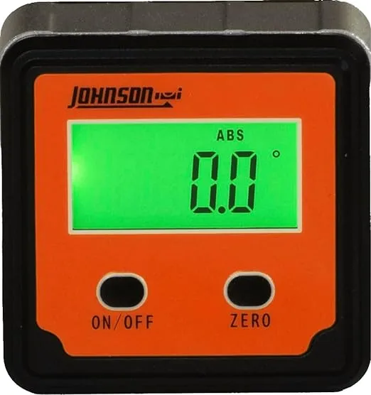 Johnson Level & Tool 1886-0000 Magnetic Digital Angle Locator w/ 2 Buttons, Orange, 1 Locator