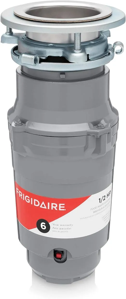 Frigidaire 1/2 HP Direct Wire Garbage Disposal for Kitchen Sinks | FF05DISPD1, Gray