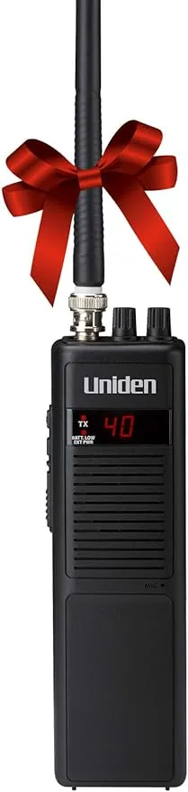 Uniden PRO401HH Professional Series 40 Channel Handheld CB Radio, 4 Watts Power with Hi/Low Power Switch, Auto noise cancellation, Belt Clip And Strap Included, 2.75in. x 4.33in. x 8.66in.