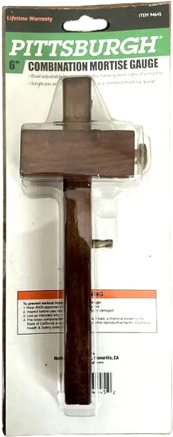 Pittsburgh 94645 6 in. Combination Mortise Gauge