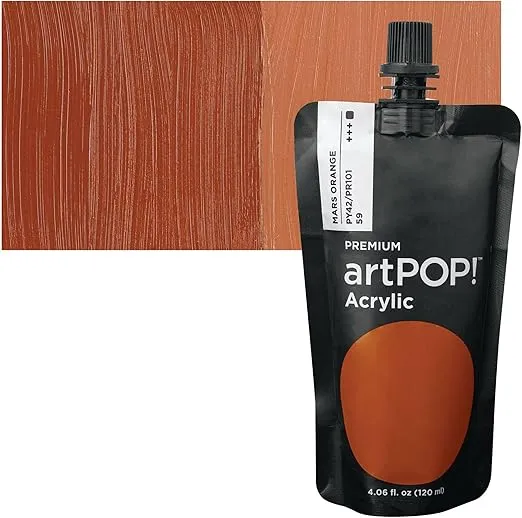 artPOP! Heavy Body Acrylic Paint, 4.06 fl oz/120 ml Pouch, Rich Pigment, Non-Fading, Premium Paint for Artists & Hobbyists