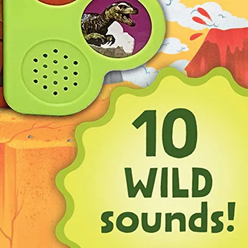 Crash! Stomp! Roar! Let's Listen To Dinosaurs! 10-Button Sound Book, Gifts For Little Dino Lovers