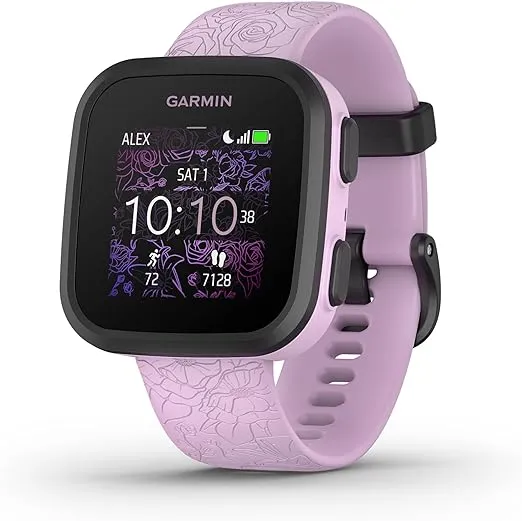 Garmin Bounce™, Kids Smartwatch, Two-Way Text and Voice Messaging, Location Tracking, Lilac Floral