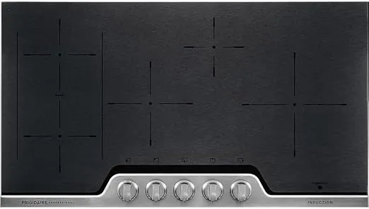 Frigidaire Professional 36 Inch Electric 5-Burner Induction Stainless Steel-Heats Fast and Even, FPIC3677RF Cooktop