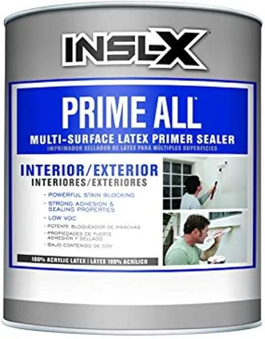 Benjamin Moore Insl-x Prime All White Flat Water-Based Acrylic Latex Primer 1 qt. - Case of: 1