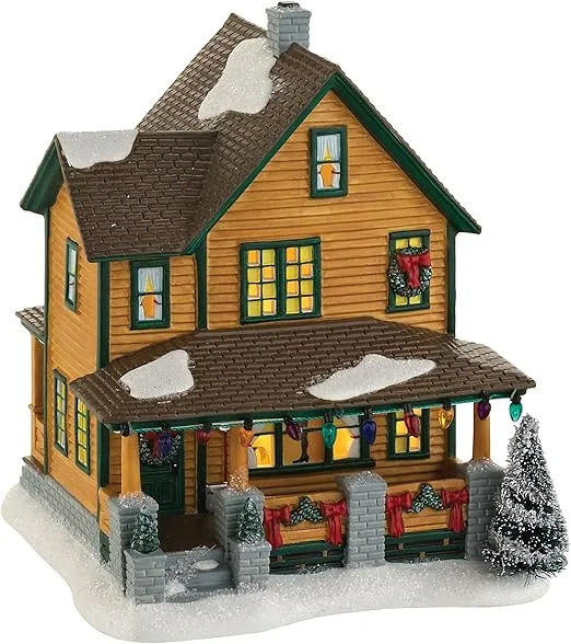 Department 56 Christmas Story Village Ralphies House Lit Building, 7.24 Inch, Multicolor