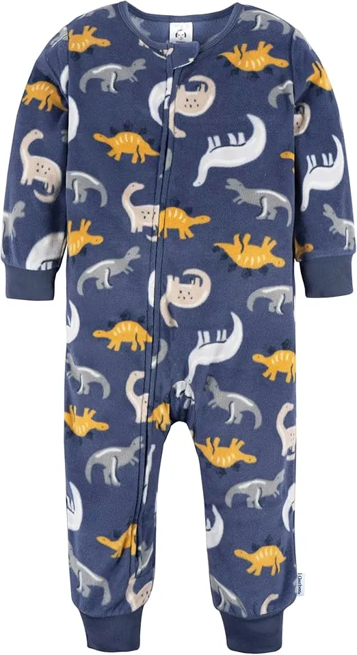 Gerber Baby Boys' Flame Resistant Fleece Footless Pajamas (3 Pack)