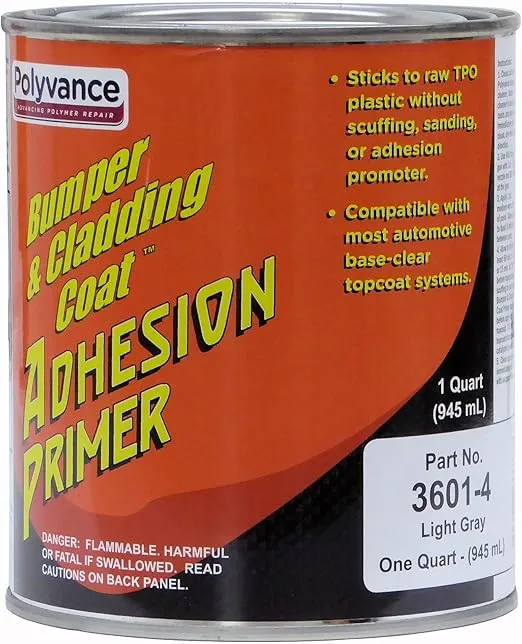 Polyvance Bumper and Cladding Coat Primer - Lt Gray, Qt