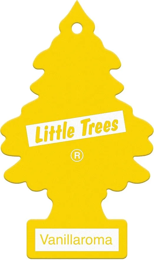 LITTLE TREES Car Air Freshener | Hanging Paper Tree for Home or Car | Vanillaroma | Single Tree per Package