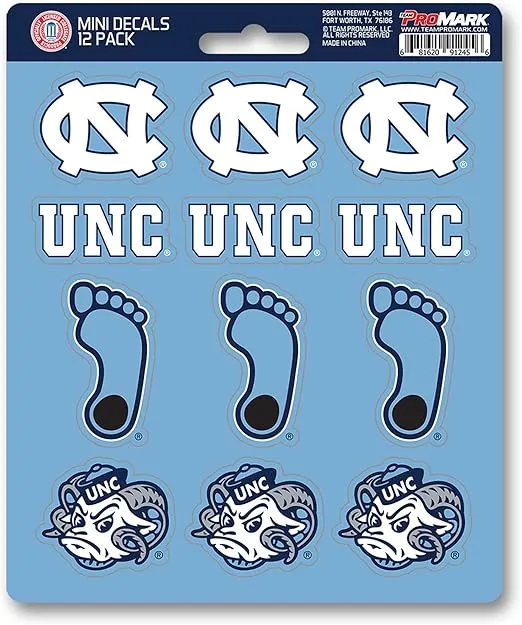 FANMATS NCAA unisex-teen Decal Set Mini 12 Pack