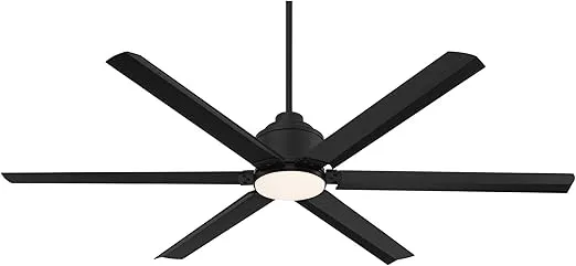 Casa Vieja 65" Ultra Breeze Modern Industrial Outdoor Ceiling Fan with Dimmable LED Light Remote Control Matte Black Wet Rated for Patio Exterior House Home Porch Gazebo Garage Barn