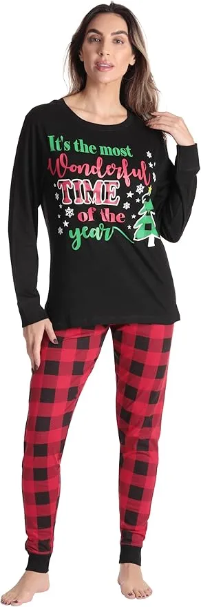 #followme Matching Family Pajamas Buffalo Plaid