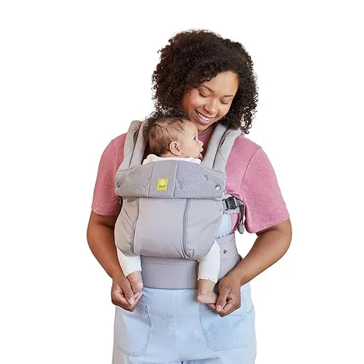 LÍLLÉbaby Complete All Seasons Ergonomic 6-in-1 Baby Carrier Newborn to Toddler - with Lumbar Support - for Children 7-45 Pounds - 360 Degree Baby Wearing - Inward & Outward Facing - Stone