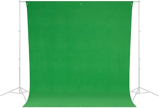 Westcott Wrinkle-Resistant 9' x 10' (2.75 x 3.05m) Backdrop for Photoshoots, Group Portraits, & Photo Booth. Portable and Travel Friendly (Chroma-Key Green)