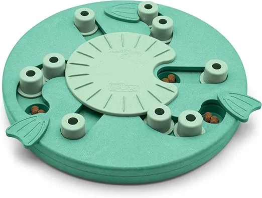 Outward Hound Nina Ottosson Dog Worker Dog Puzzle Interactive Treat Puzzle Dog Enrichment Dog Toy, Level 3 Advanced, Green