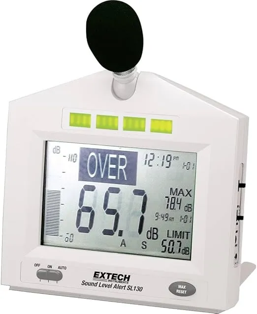 Extech SL130W Sound Level Alert with Alarm , White