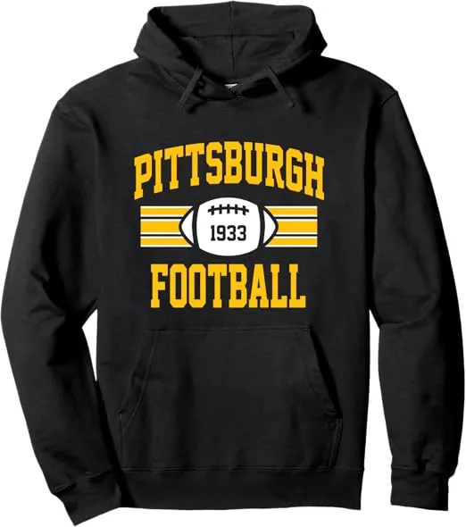 Pittsburgh Football Athletic Vintage Sports Team Fan Gift Pullover Hoodie