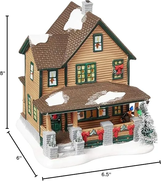 Department 56 Christmas Story Village Ralphies House Lit Building, 7.24 Inch, Multicolor