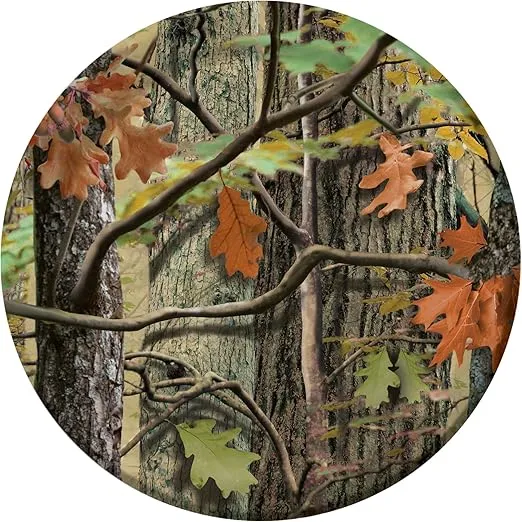 Creative Converting 8 Count Paper Dinner Plates, Hunting Camo