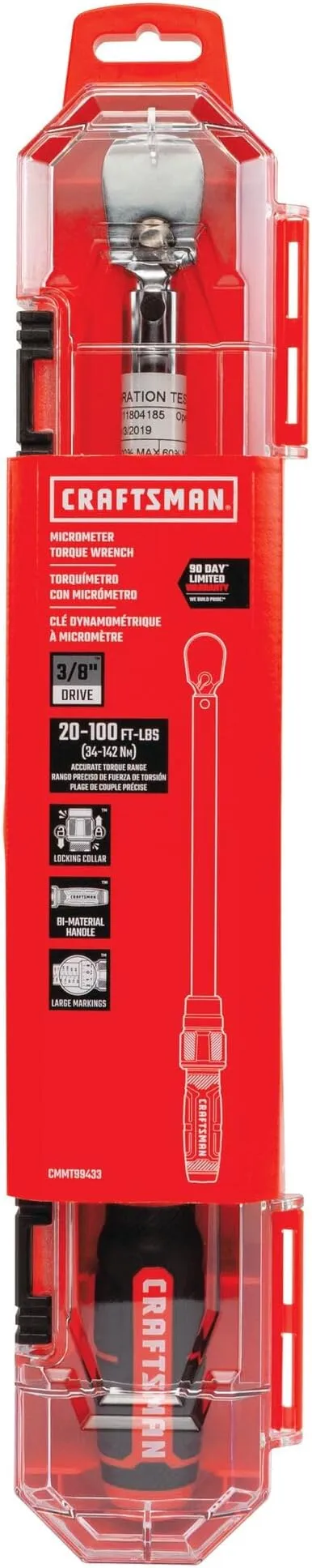 CRAFTSMAN Torque Wrench, 3/8" Drive (CMMT99433)