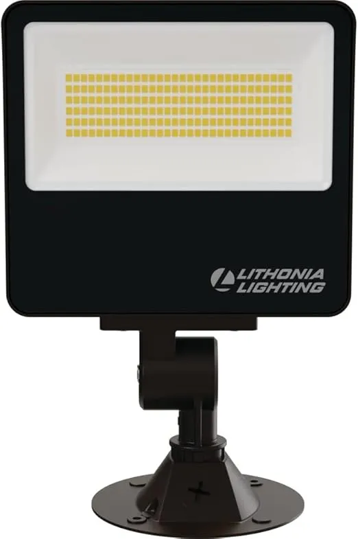 Lithonia Lighting ESXF2 ALO SWW2 KY DDB M2 Outdoor LED Switchable Floodlight, Knuckle or Yoke Mount, Bronze