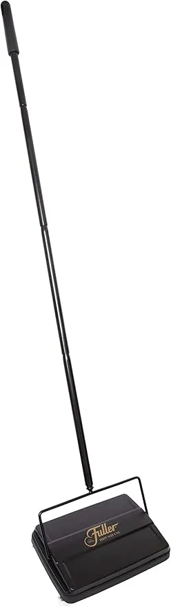 Fuller Brush 17027 Carpet & Floor Sweeper- Mini Stick Cleaner For Hardwood Surfaces, Wood Floors, Laminate, Tile- Small & Portable For The Home Or Office - Cleans Dust Pet Hair- Electrostatic & Silent