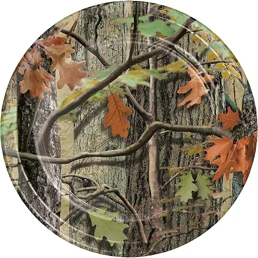 Hunting Camo Dessert Plates, 24 ct