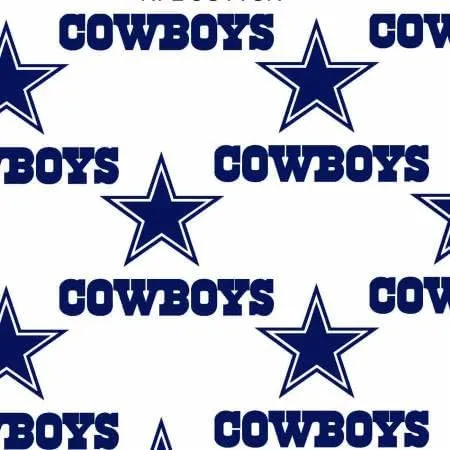 Dallas Cowboys Cotton Fabric - NFL Team Logo Cotton Fabric by The Yard, Fat Quarter, Half Yard, 1 Yard, 2 Yard Cuts