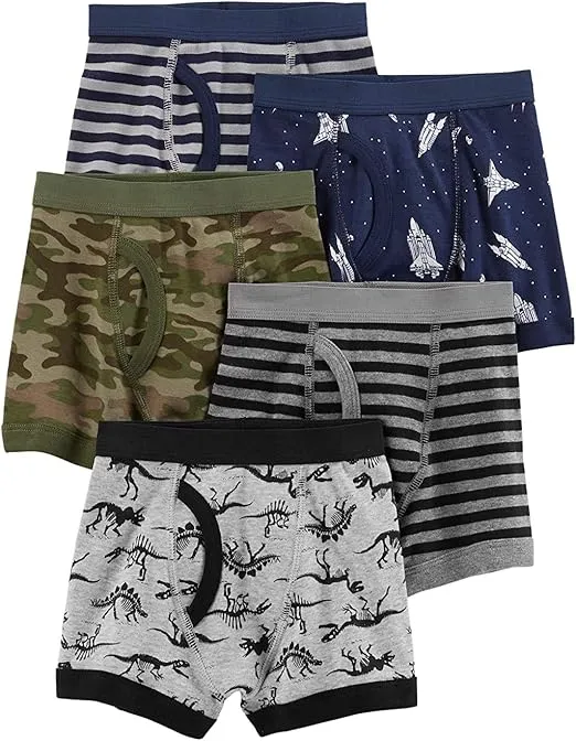 Carter's Boy's 5-Pack Cotton Boxer Briefs