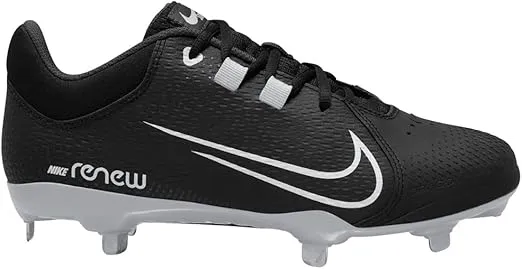 Nike Hyperdiamond 4 Pro Metal Softball Cleats Black | White Size 7.5 Medium