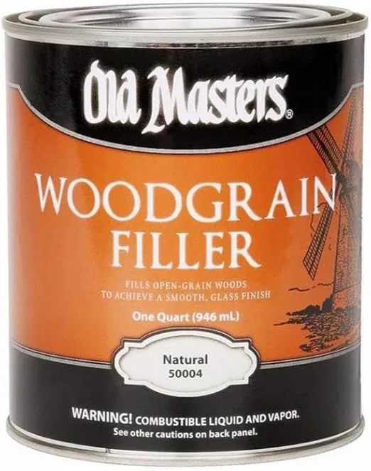 Old Masters Woodgrain Filler Natural Tone Quart Fills Open-Grain Woods