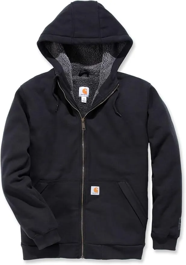 Carhartt Men's Rain Defender Relaxed Fit Midweight Sherpa-Lined Full-Zip Sweatshirt