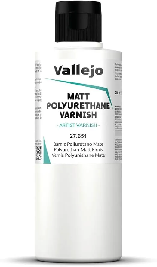 Vallejo Matte Varnish Polyurethane, 60ml