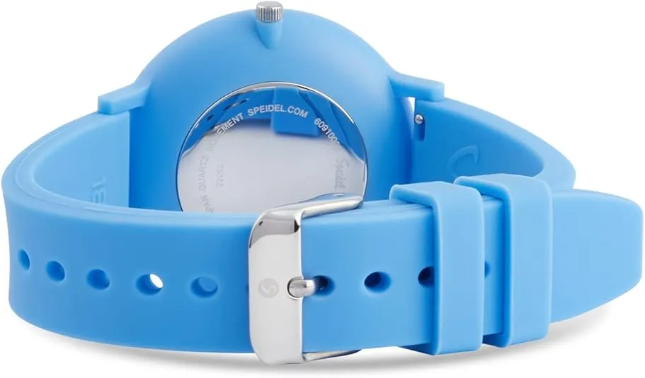 Speidel Eco Color Pop Recyclable Plastic Watch with 18mm Recyclable Silicone Strap - Blue