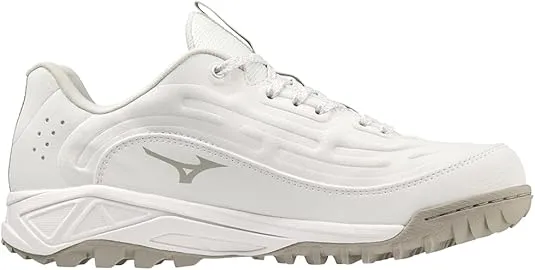 Mizuno Women's Ambition 3 FP Low AS Softball Cleat, White, 5