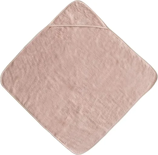 mushie Baby Hooded Towel | Organic Cotton (Blush)