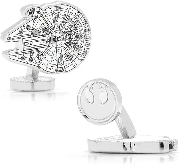 Star Wars Millennium Falcon Blueprint Cufflinks, Officially Licensed