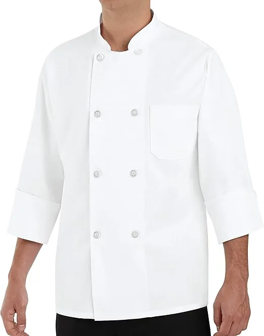 Chef Designs Men's Eight Pearl Button Chef Coat