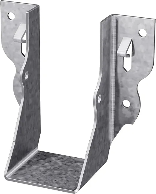 Simpson Strong-Tie LU24 Light Face-Mount Joist Hanger - Wood Construction Connectors, 20 Gauge Galvanized Steel Brackets, Hurricane Rafter Ties, 2x4, 100 Pack