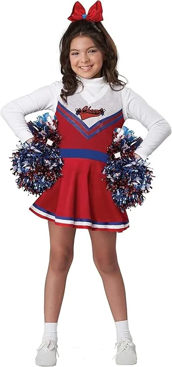 Girls Spunky Cheerleader Costume