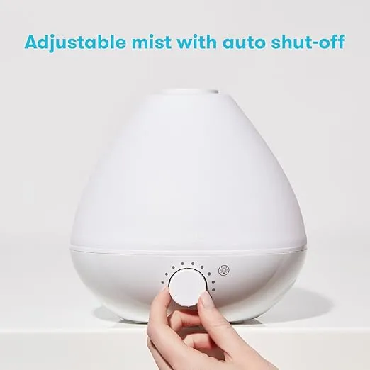 Frida Baby 3-in-1 Cool Mist Humidifier for Baby with Diffuser + Nightlight, Baby Humidifier for Bedroom, Nursery + Large Rooms, Quiet, Auto Shut Off, Runs +24hrs